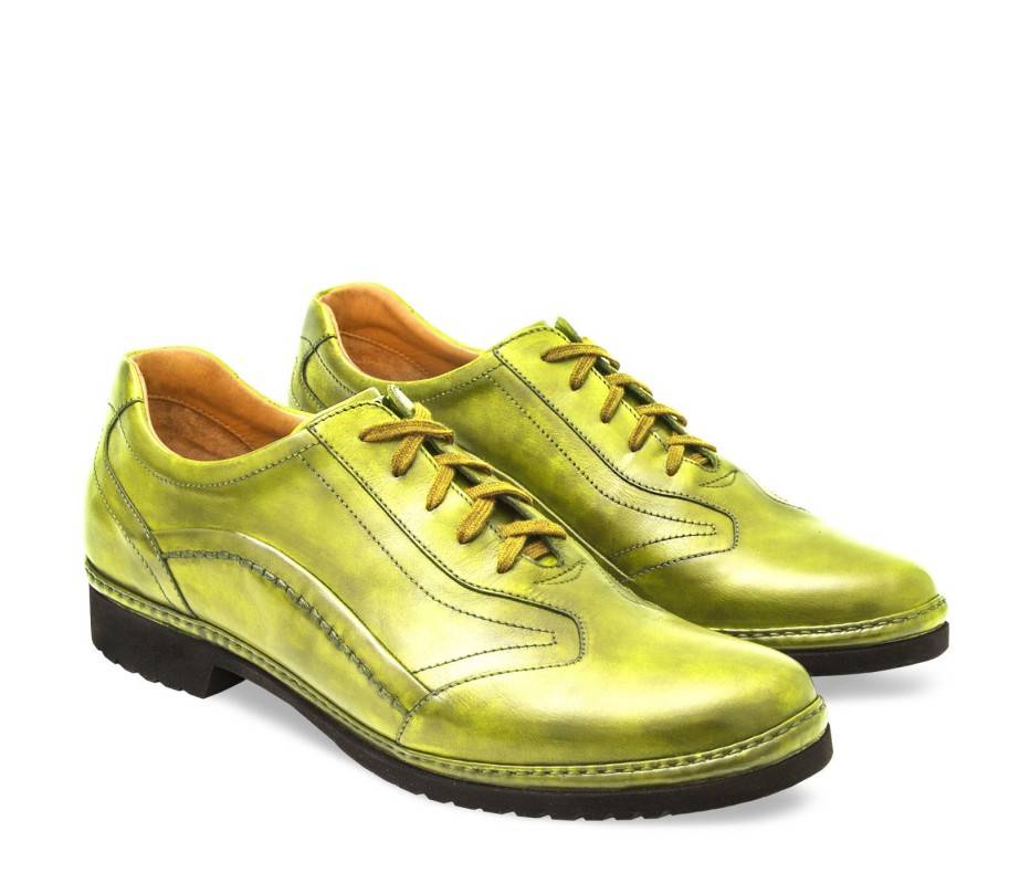 Pakerson DERBY PIENZA PELLE VERDE PISTACCHIO