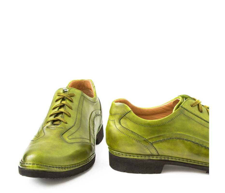 Pakerson DERBY PIENZA PELLE VERDE PISTACCHIO