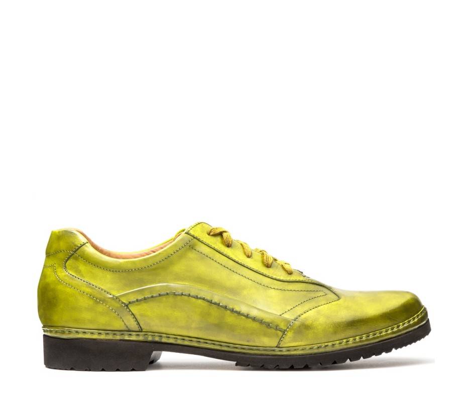 Pakerson DERBY PIENZA PELLE VERDE PISTACCHIO