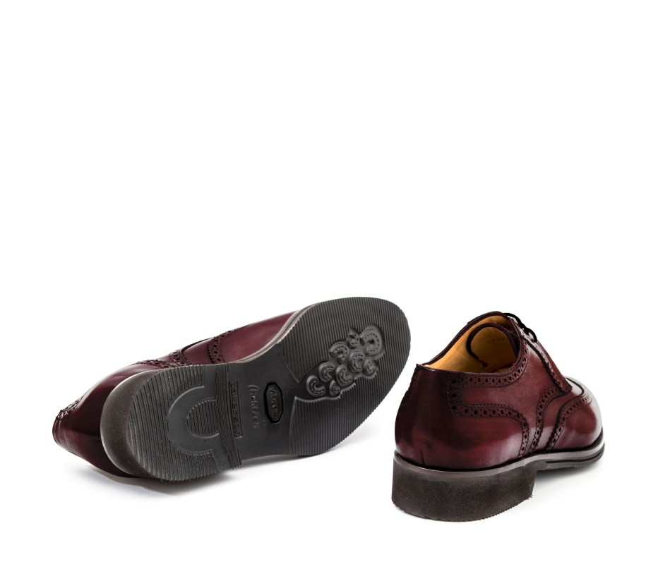 Pakerson DERBY PISA PELLE BORDEAUX VINO