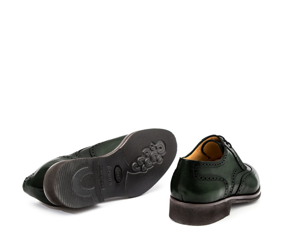 Pakerson DERBY PISA PELLE VERDE TARTARUGA