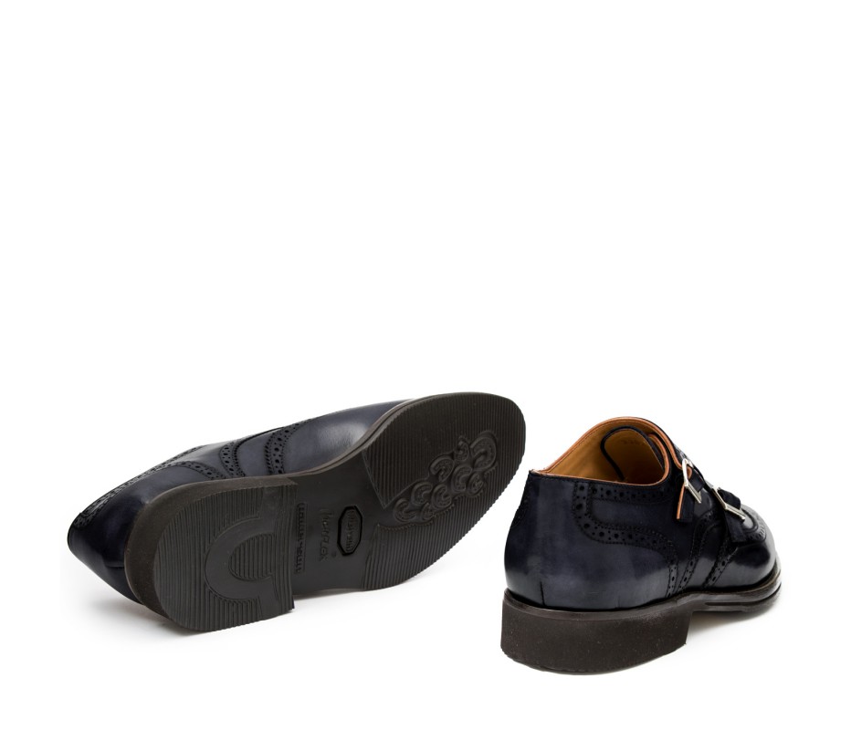 Pakerson DOPPIA FIBBIA SIENA PELLE GRIGIO STONE