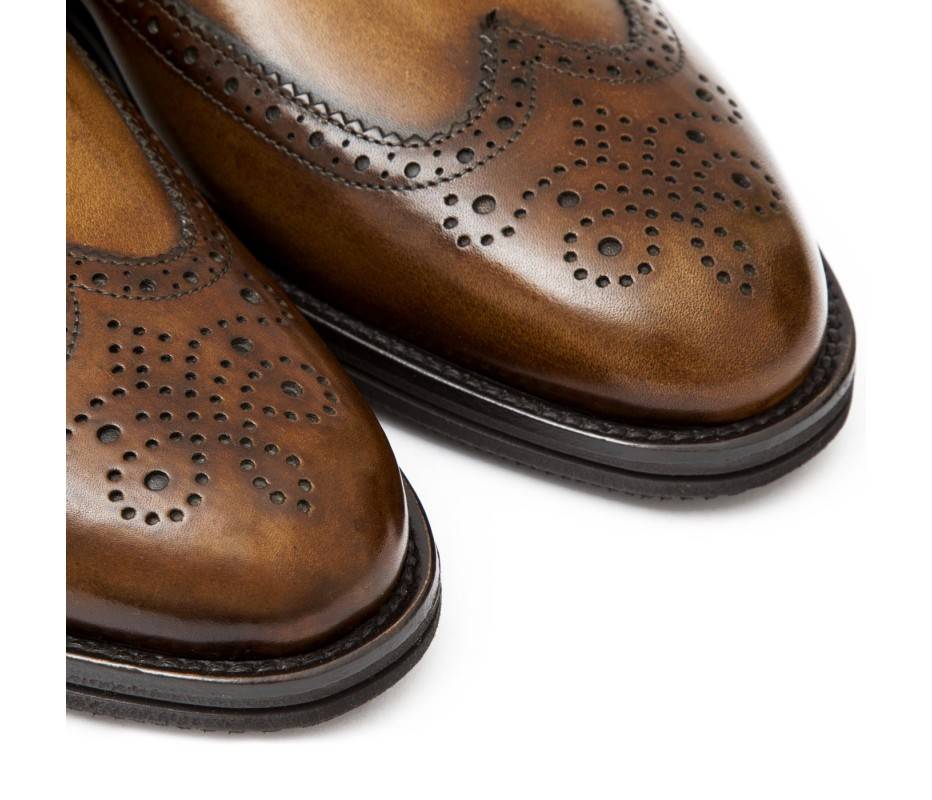 Pakerson DOPPIA FIBBIA SIENA PELLE MARRONE TIMBER