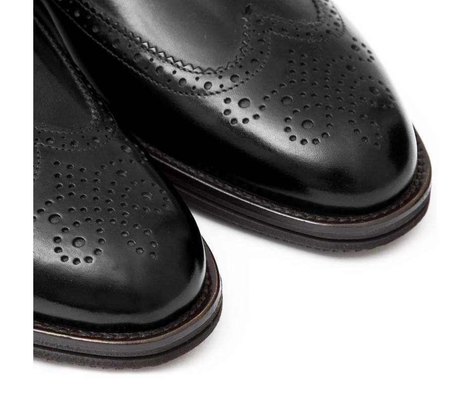 Pakerson DOPPIA FIBBIA SIENA PELLE NERA