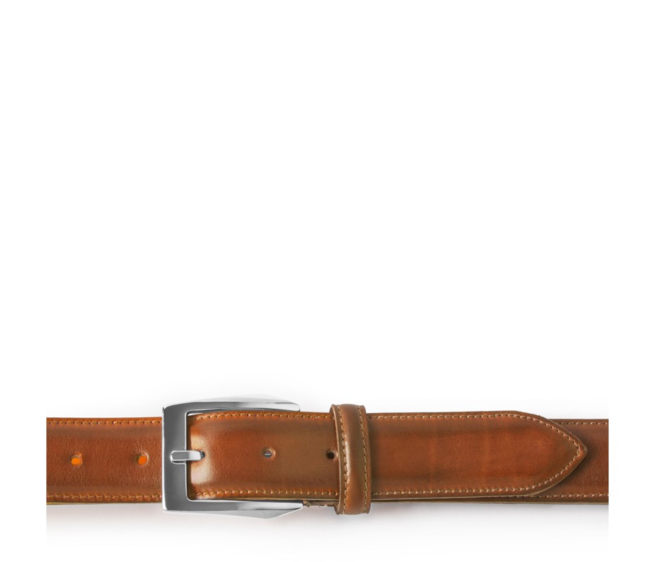 Pakerson FIBBIA CALCI PELLE MARRONE TAN