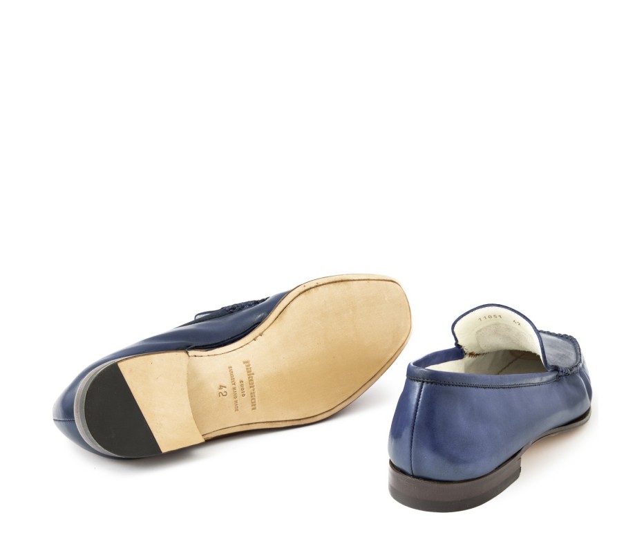 Pakerson MOCASSINO CERRETO PELLE BLU NAVY
