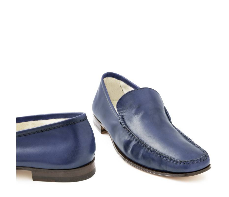 Pakerson MOCASSINO CERRETO PELLE BLU NAVY