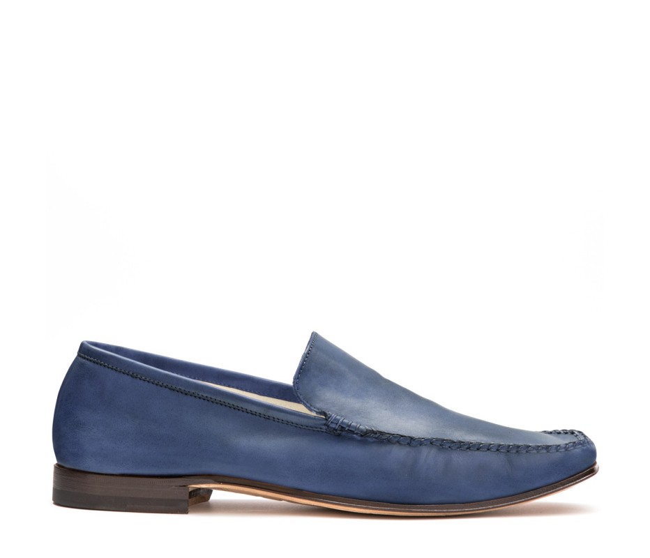 Pakerson MOCASSINO CERRETO PELLE BLU NAVY