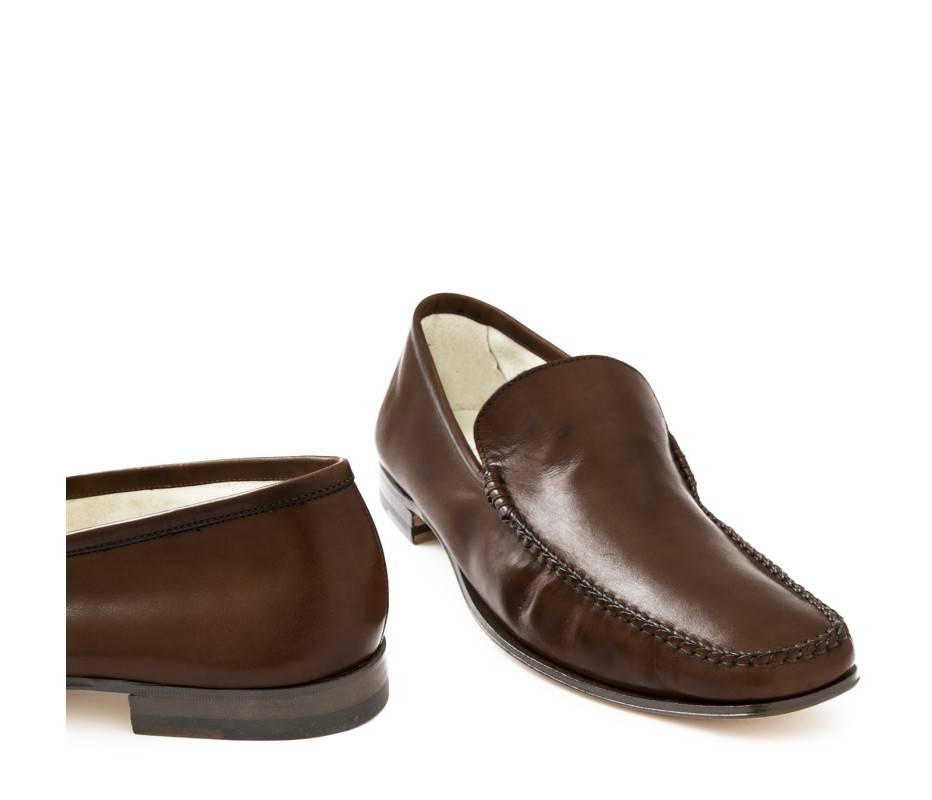 Pakerson MOCASSINO CERRETO PELLE CIOCCOLATO