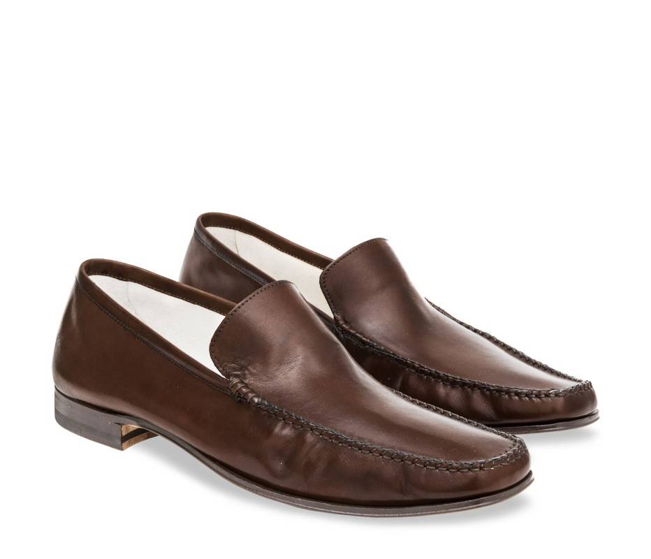 Pakerson MOCASSINO CERRETO PELLE CIOCCOLATO