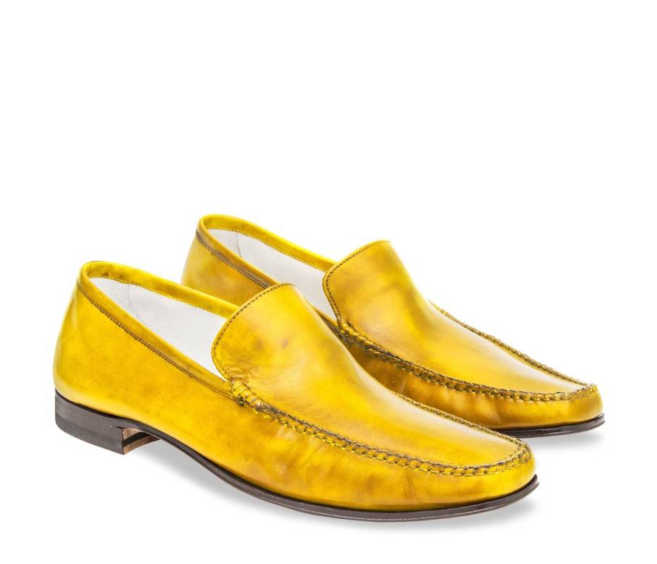 Pakerson MOCASSINO CERRETO PELLE GIALLA