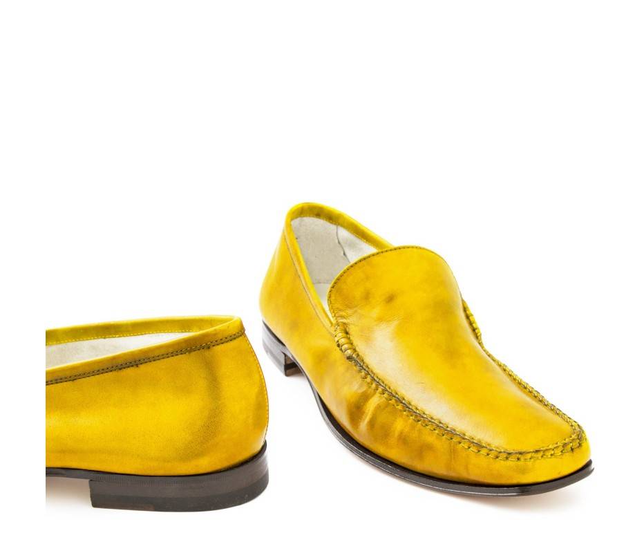 Pakerson MOCASSINO CERRETO PELLE GIALLA