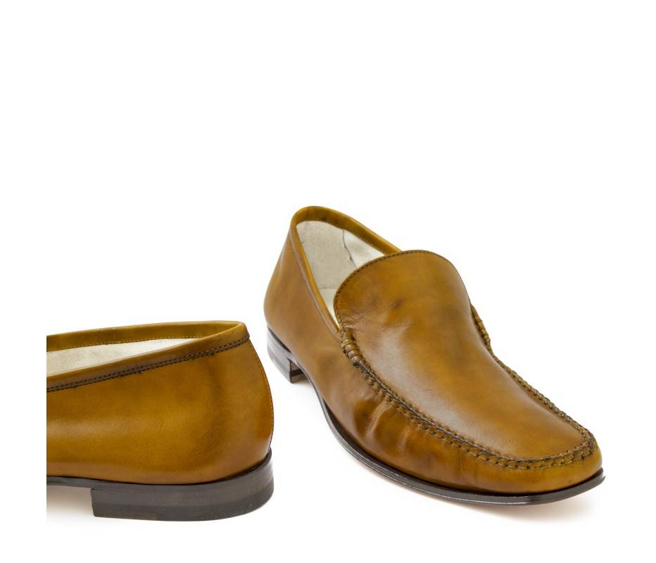Pakerson MOCASSINO CERRETO PELLE GIALLO SENAPE