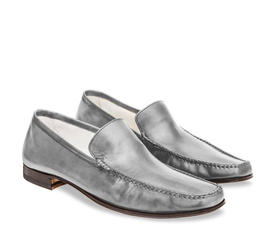 Pakerson MOCASSINO CERRETO PELLE GRIGIO SMOG