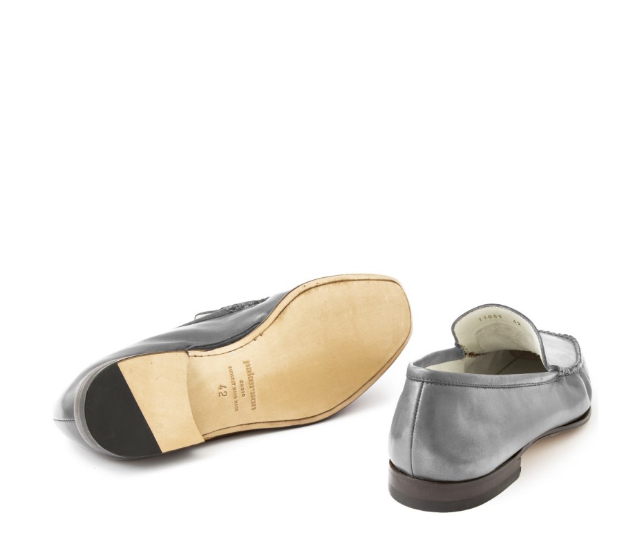 Pakerson MOCASSINO CERRETO PELLE GRIGIO SMOG
