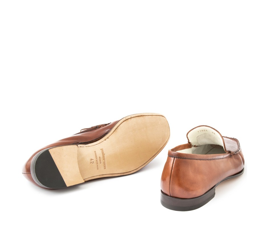 Pakerson MOCASSINO CERRETO PELLE MARRONE TAN