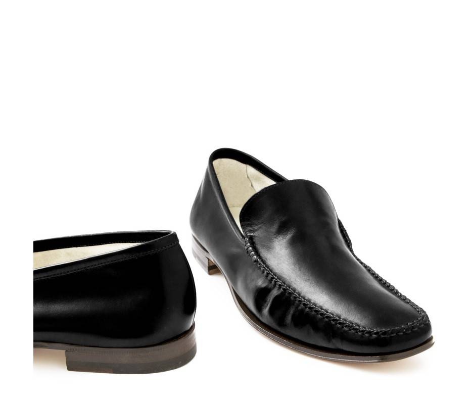 Pakerson MOCASSINO CERRETO PELLE NERA