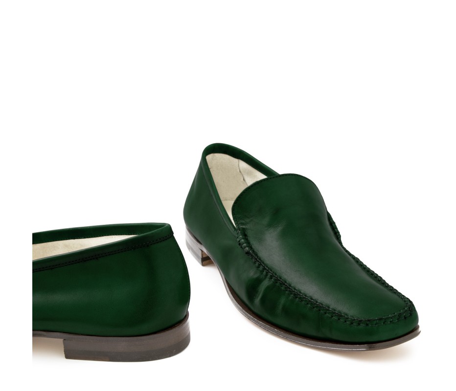 Pakerson MOCASSINO CERRETO PELLE VERDE INTENSO