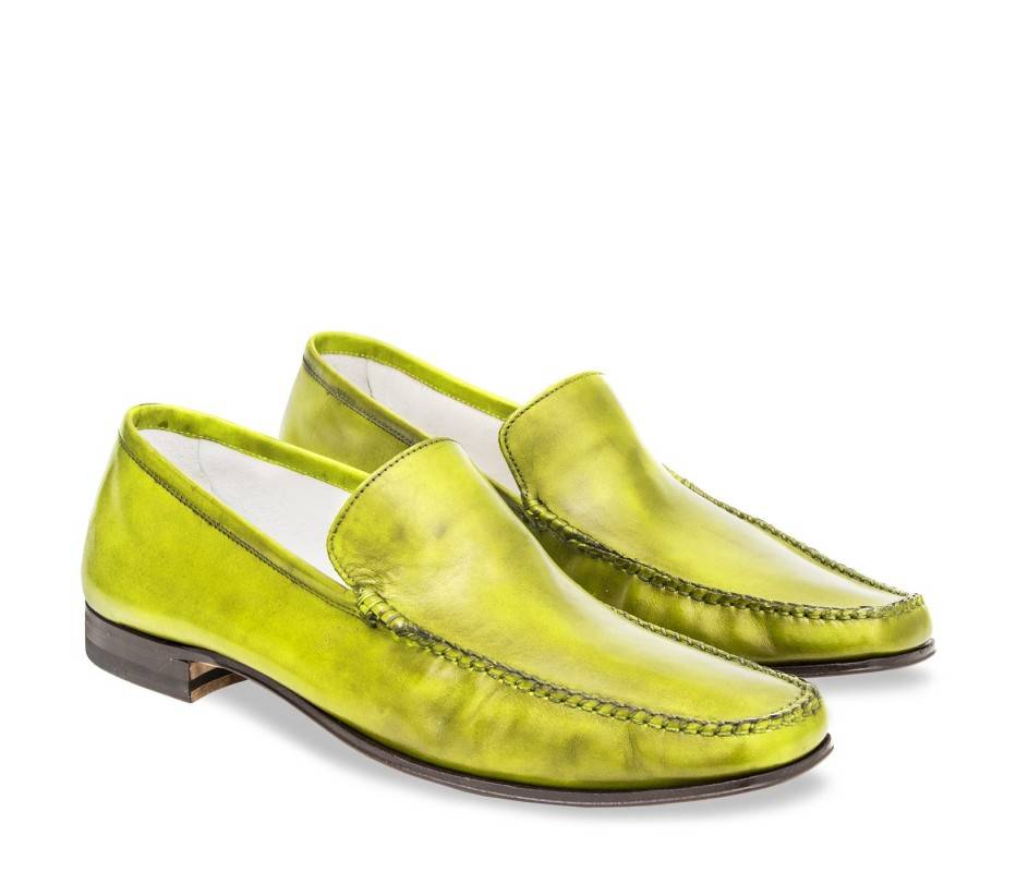 Pakerson MOCASSINO CERRETO PELLE VERDE PISTACCHIO