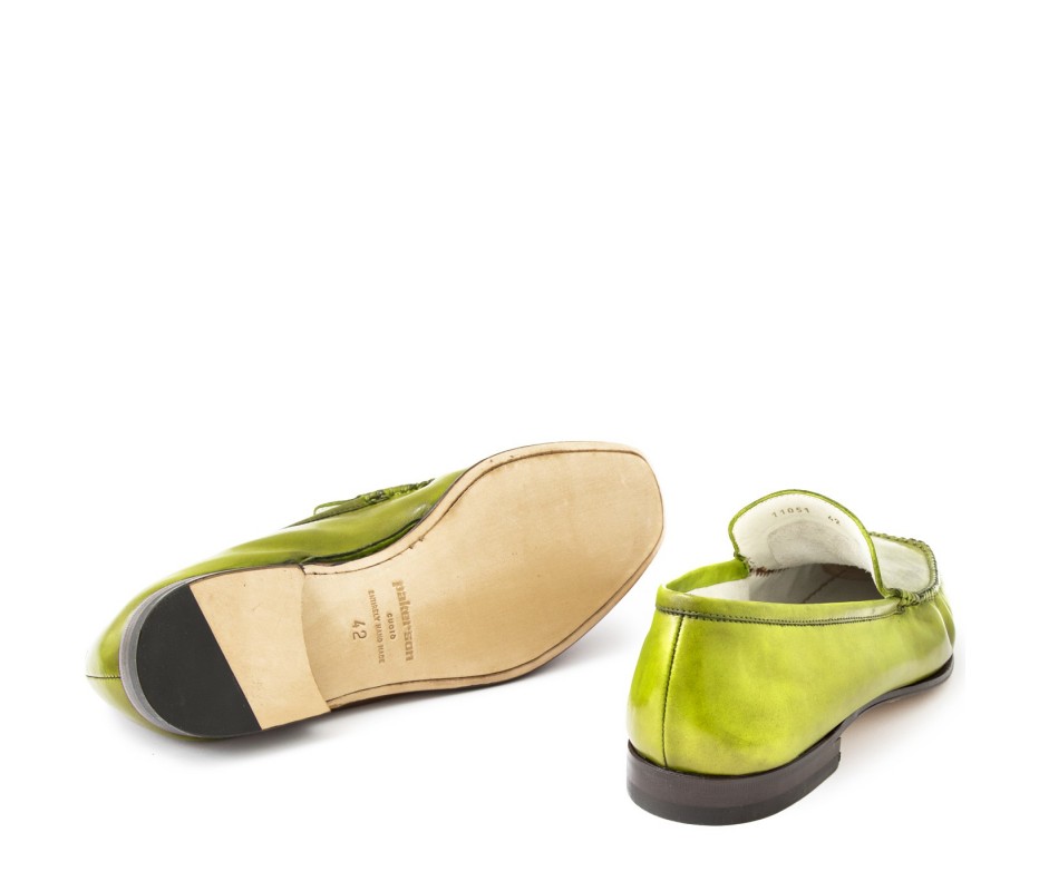 Pakerson MOCASSINO CERRETO PELLE VERDE PISTACCHIO