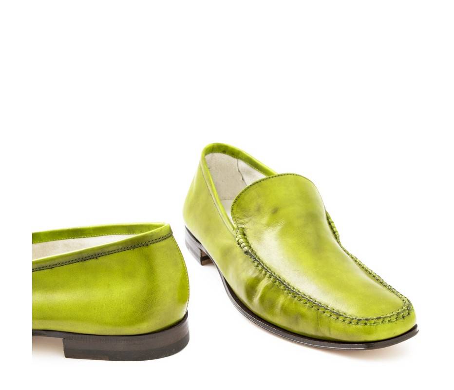 Pakerson MOCASSINO CERRETO PELLE VERDE PISTACCHIO