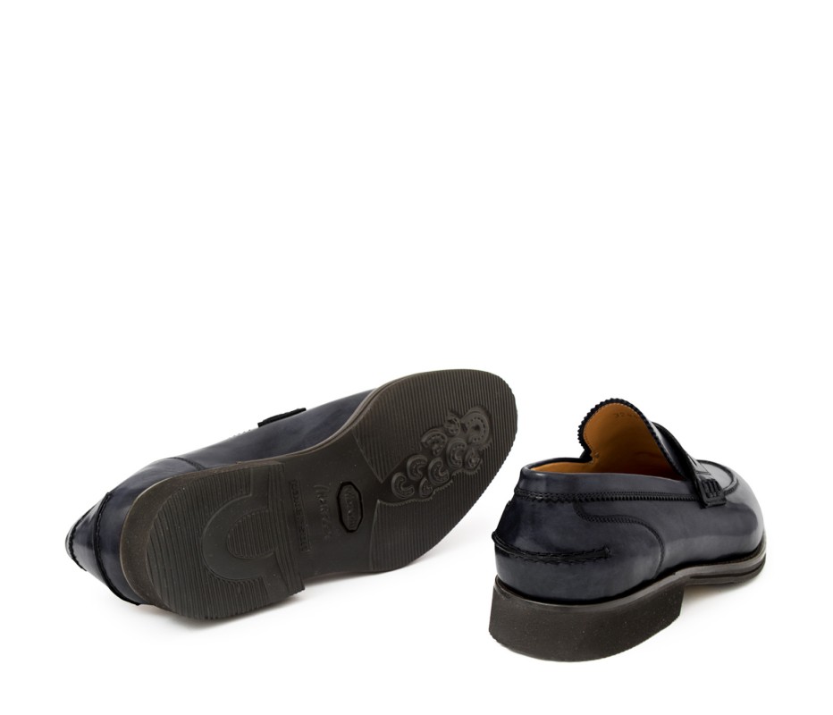 Pakerson MOCASSINO LUCCA PELLE GRIGIO STONE