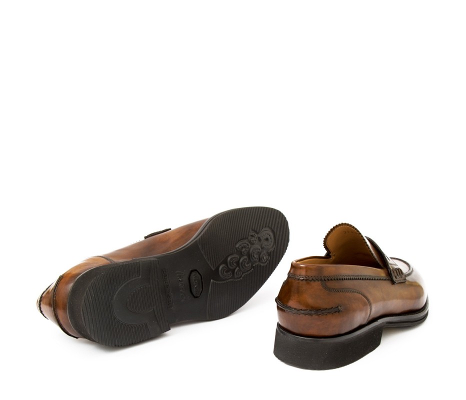 Pakerson MOCASSINO LUCCA PELLE MARRONE TIMBER