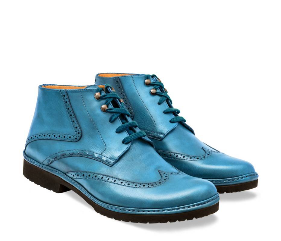 Pakerson POLACCHINO CERTALDO PELLE AZZURRO CIELO