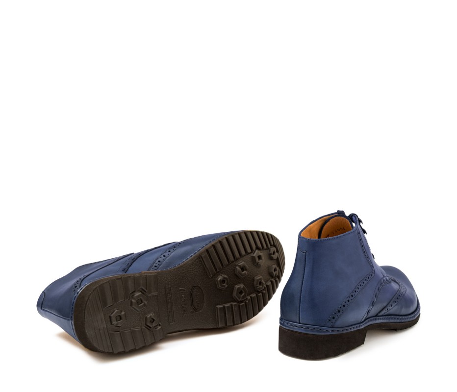 Pakerson POLACCHINO CERTALDO PELLE BLU NAVY