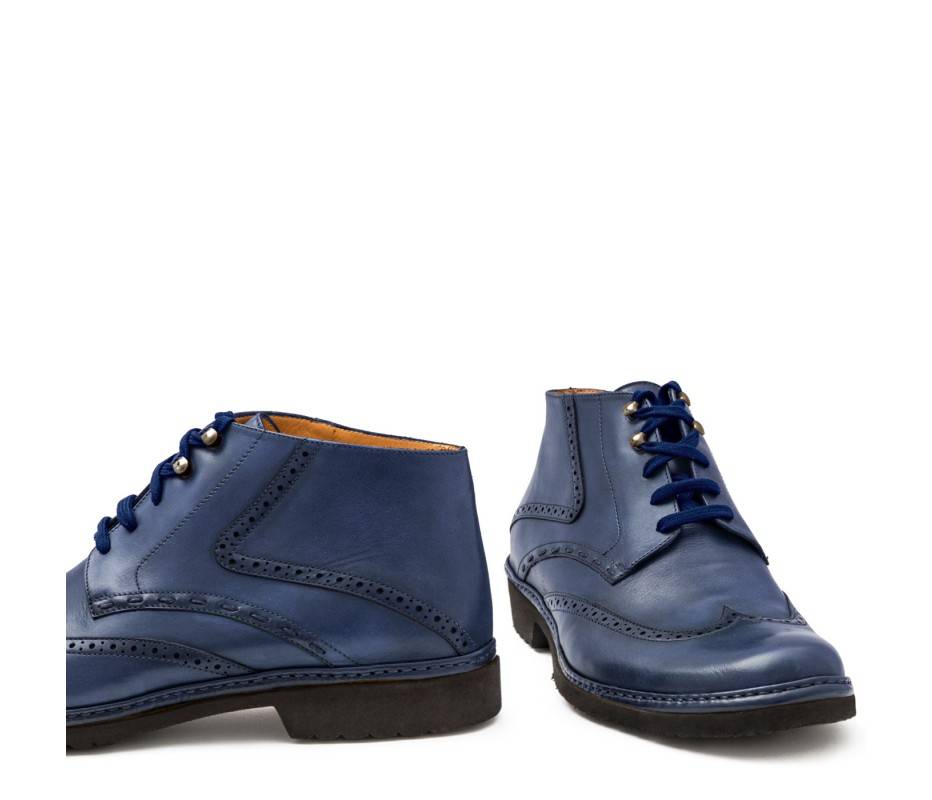 Pakerson POLACCHINO CERTALDO PELLE BLU NAVY