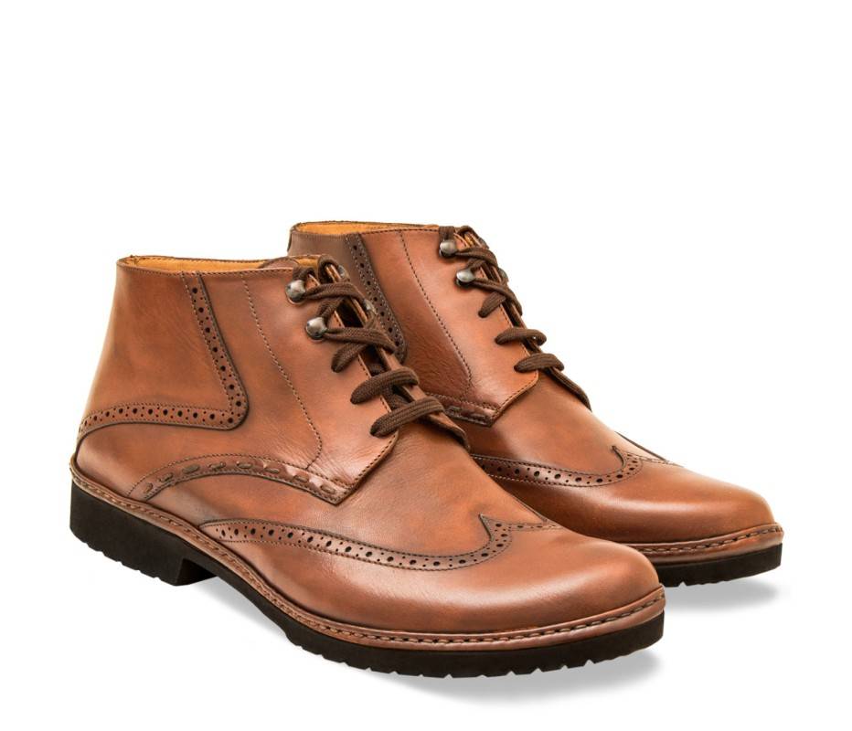 Pakerson POLACCHINO CERTALDO PELLE MARRONE TAN