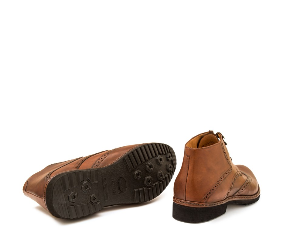 Pakerson POLACCHINO CERTALDO PELLE MARRONE TAN