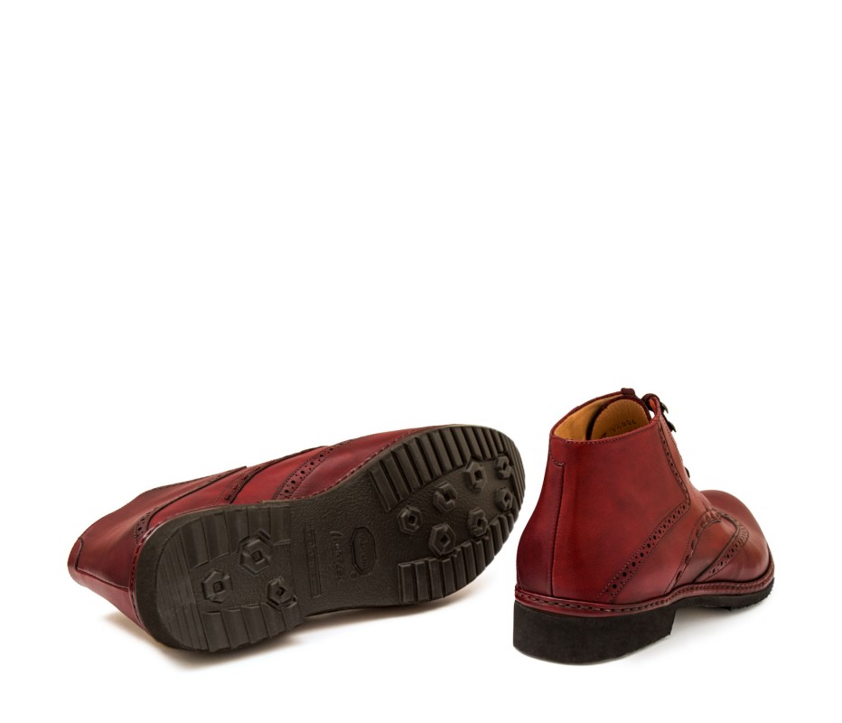 Pakerson POLACCHINO CERTALDO PELLE ROSSO BORDEAUX