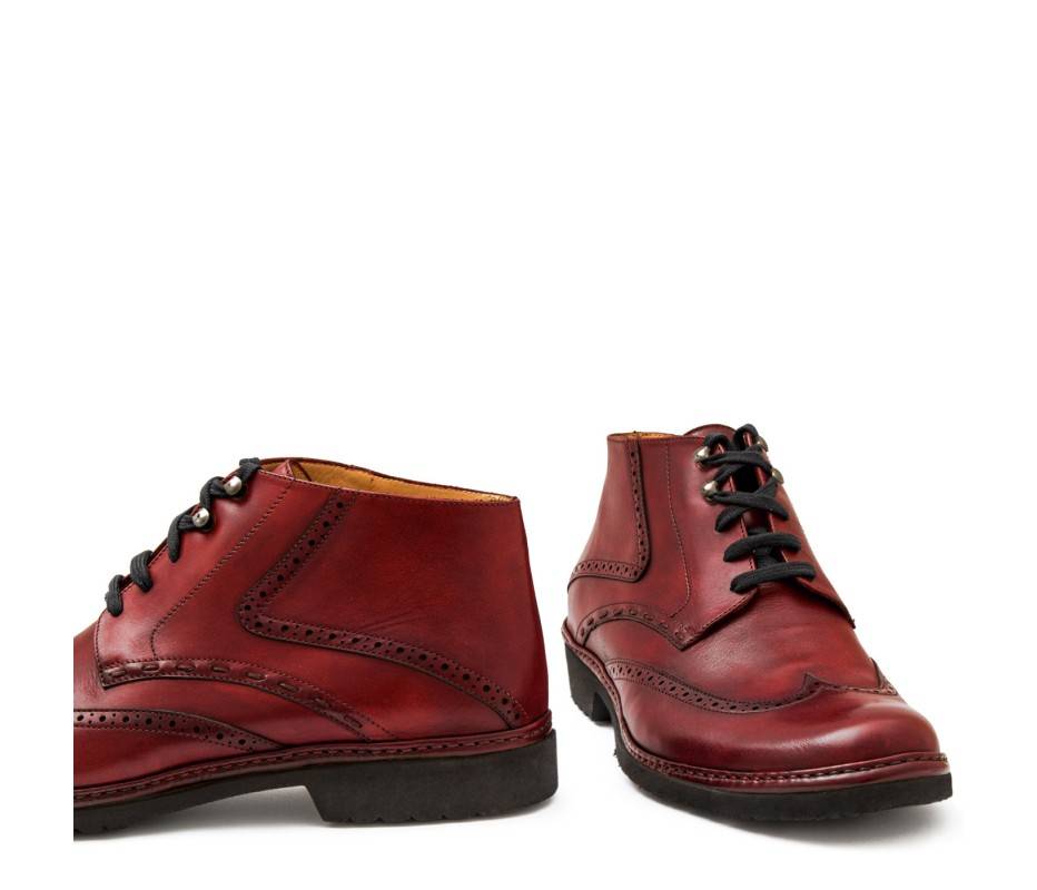 Pakerson POLACCHINO CERTALDO PELLE ROSSO BORDEAUX