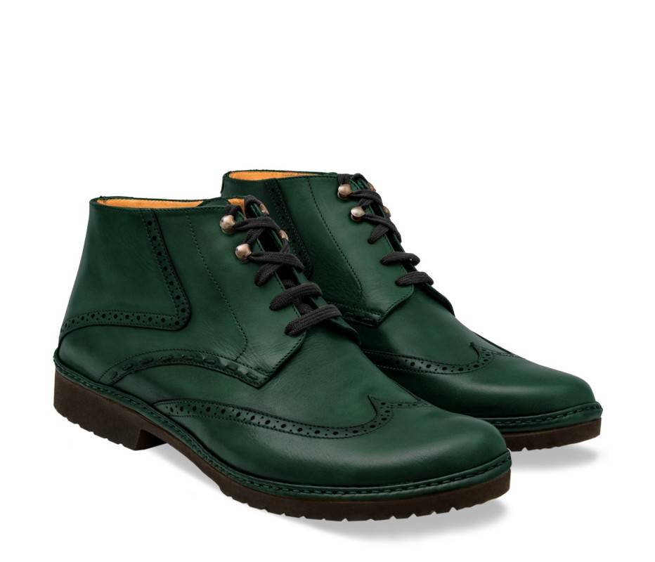 Pakerson POLACCHINO CERTALDO PELLE VERDE INTENSO