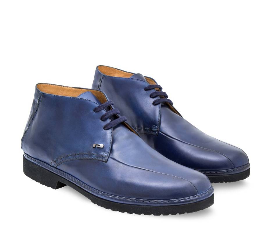 Pakerson POLACCHINO GREVE PELLE BLU NAVY