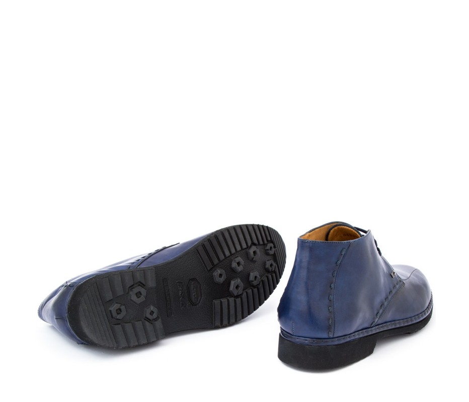 Pakerson POLACCHINO GREVE PELLE BLU NAVY