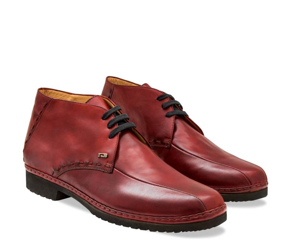 Pakerson POLACCHINO GREVE PELLE ROSSO BORDEAUX