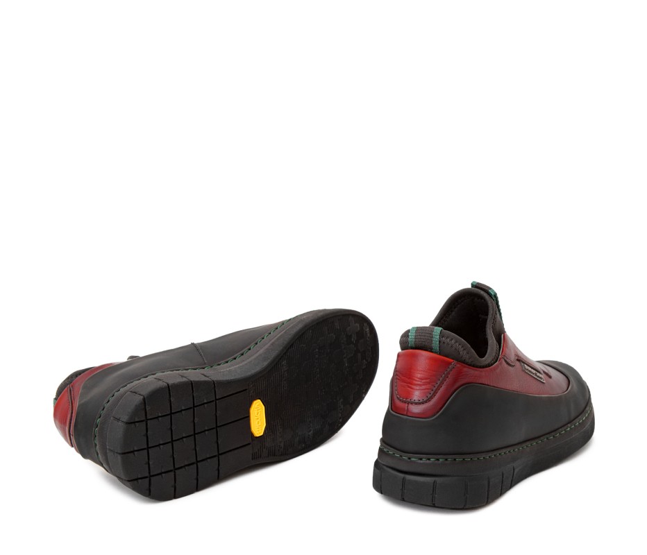 Pakerson SCARPA ABETONE PELLE ROSSO BORDEAUX