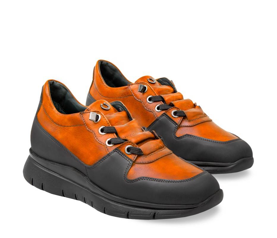 Pakerson SNEAKER AMIATA PELLE ARANCIO