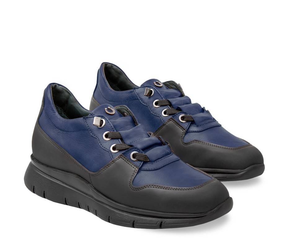 Pakerson SNEAKER AMIATA PELLE BLU NAVY