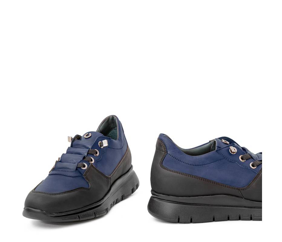 Pakerson SNEAKER AMIATA PELLE BLU NAVY