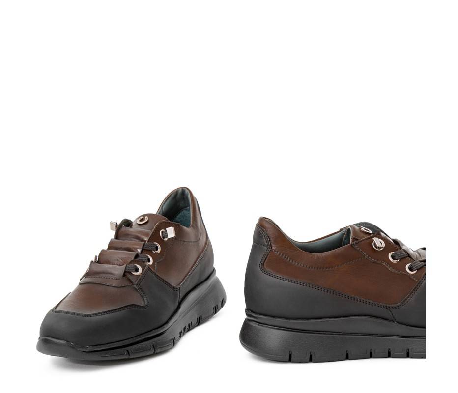 Pakerson SNEAKER AMIATA PELLE CIOCCOLATO