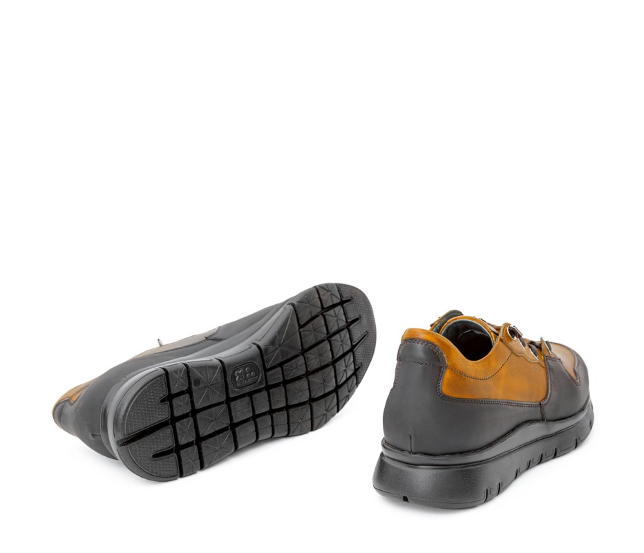 Pakerson SNEAKER AMIATA PELLE GIALLO SENAPE