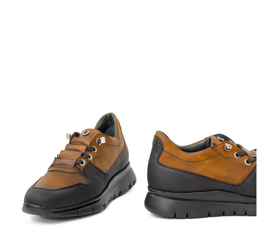 Pakerson SNEAKER AMIATA PELLE MARRONE TAN