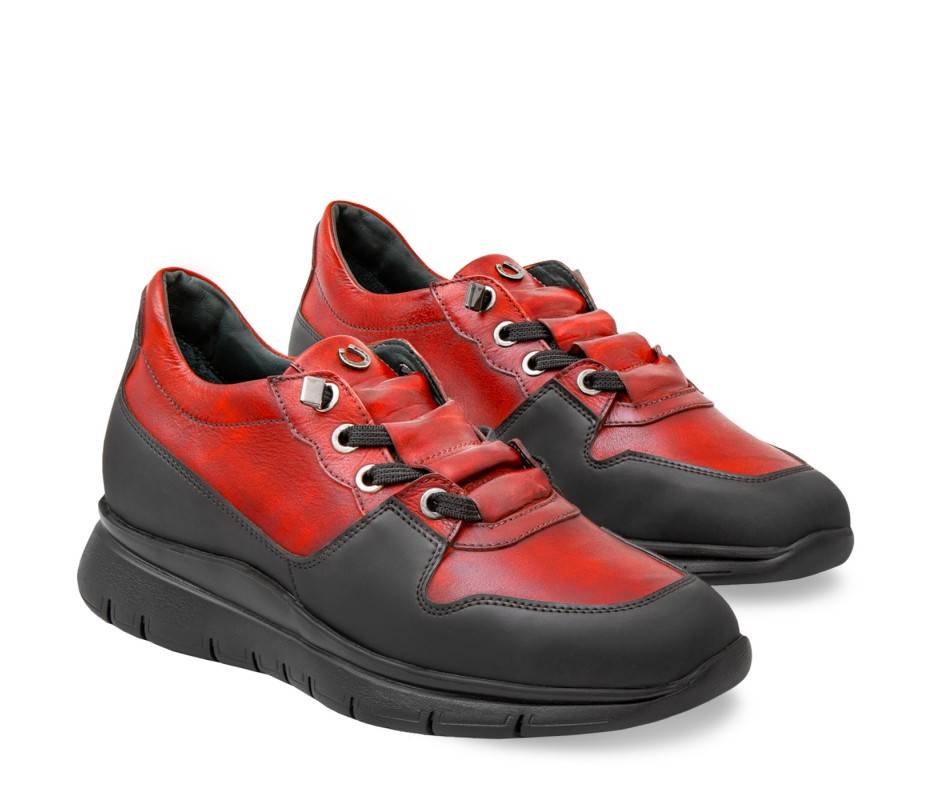 Pakerson SNEAKER AMIATA PELLE ROSSA