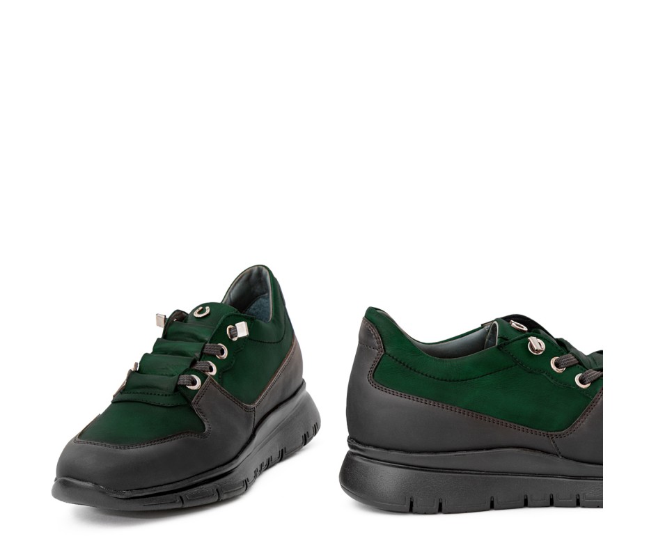 Pakerson SNEAKER AMIATA PELLE VERDE INTENSO