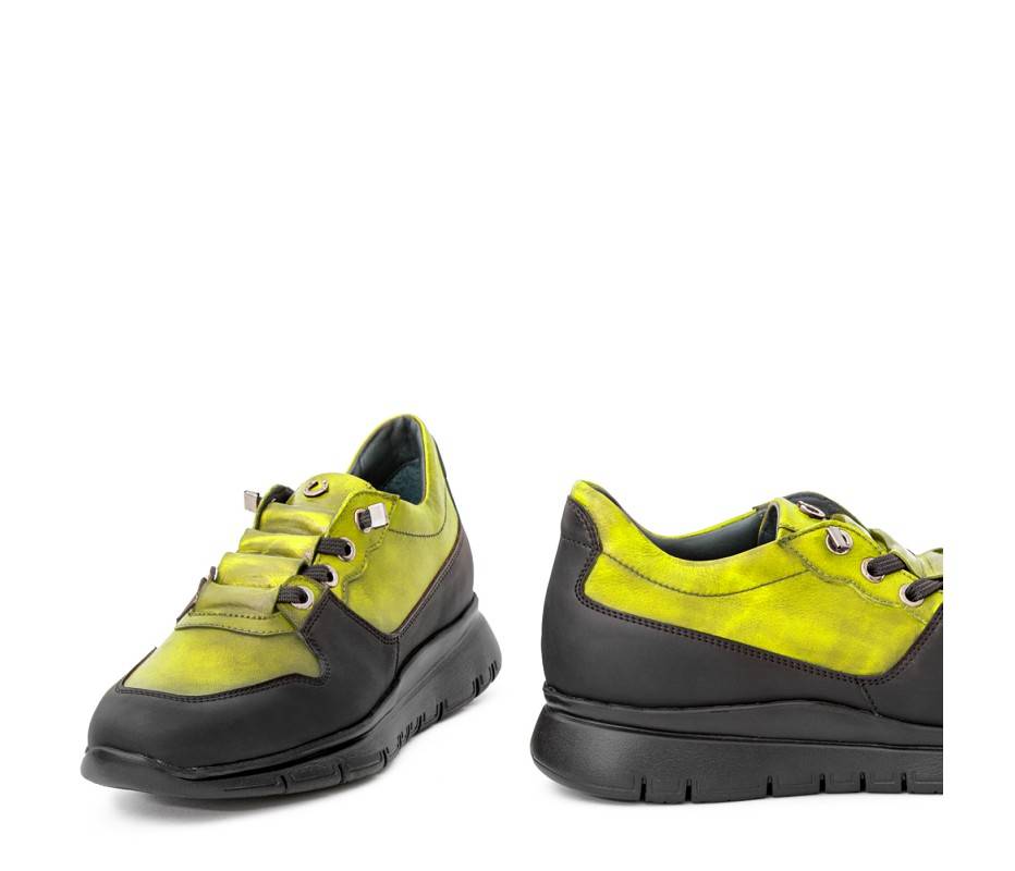 Pakerson SNEAKER AMIATA PELLE VERDE PISTACCHIO