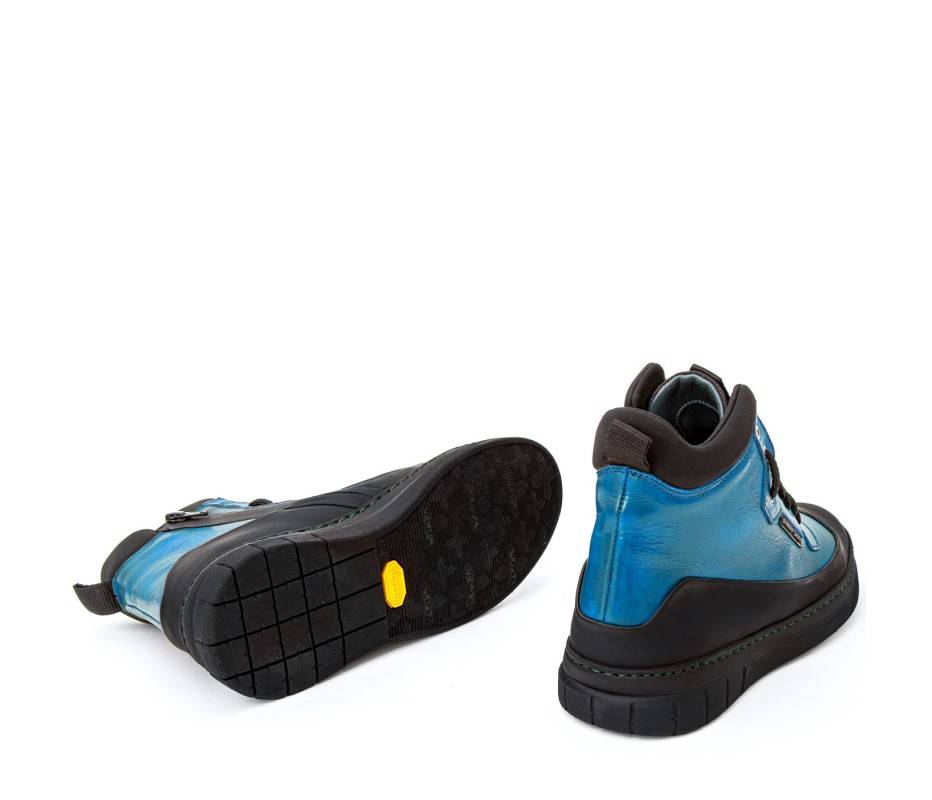 Pakerson STIVALETTO APUANE PELLE AZZURRO CIELO