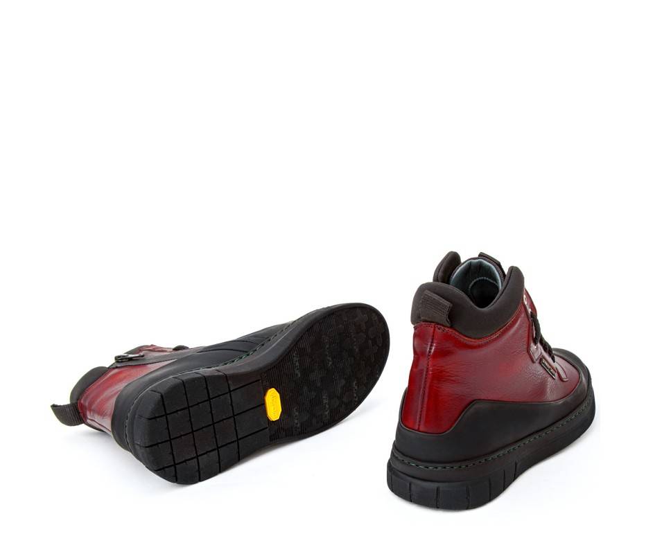 Pakerson STIVALETTO APUANE PELLE ROSSO BORDEAUX